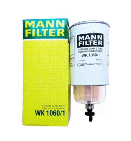 WK1060/1 Mann filtro separador de combustible/agua con tazón y purgado
